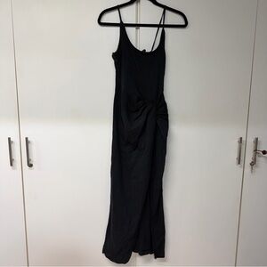 Free People Beachy Black Midi Dress